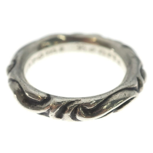Chrome Hearts Scrl Band Scroll Ring Silver