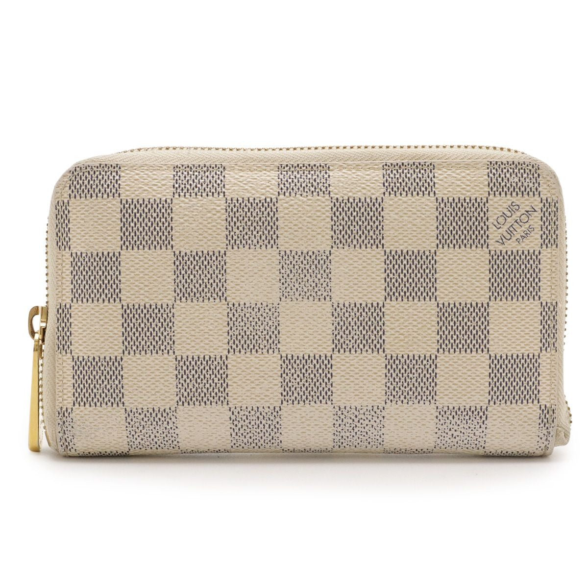 Louis Vuitton Damier Azur Zippy Compact Wallet Zip Around Bifold