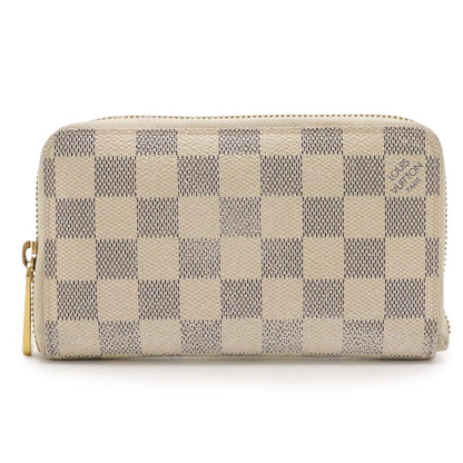 Louis Vuitton Damier Azur Zippy Compact Wallet Zip Around Bifold