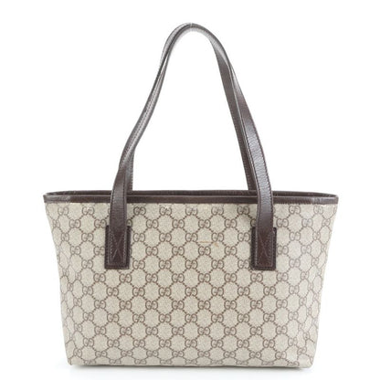 Gucci GG Supreme Leather Tote Bag Shoulder Hand Brown 181086 Women's ERE Cw47-2