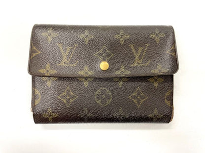 Louis Vuitton Monogram Porte Trésor Etui Papier Long Wallet M61202 Brown Made