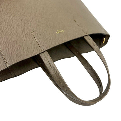 Celine Vertical Cover Small Logo Leather 2-Way Shoulder Bag Beige — view 4