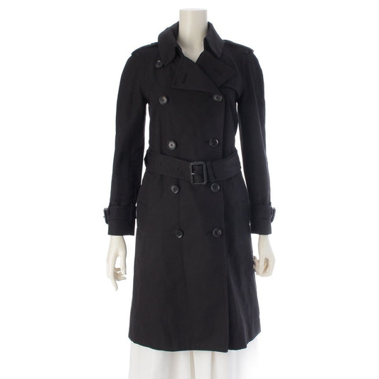 Gucci Cotton Twill All Over Pattern Belted Inner Pocket Trench Coat