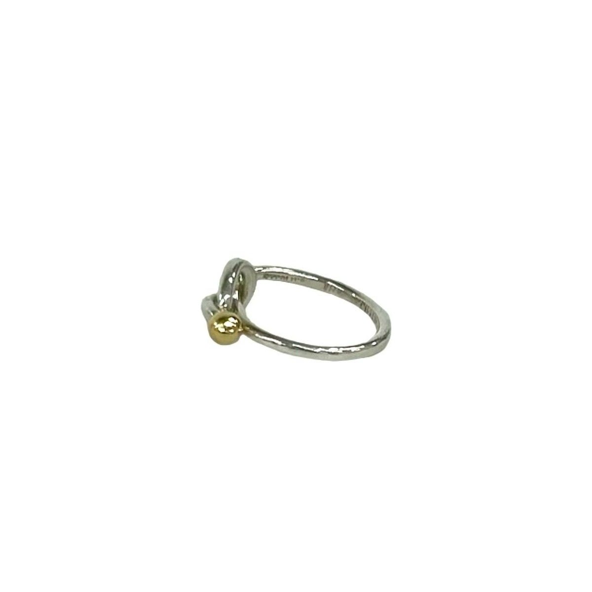 Tiffany & Co Love Knot Ring 18k Silver Yellow Gold — view 6