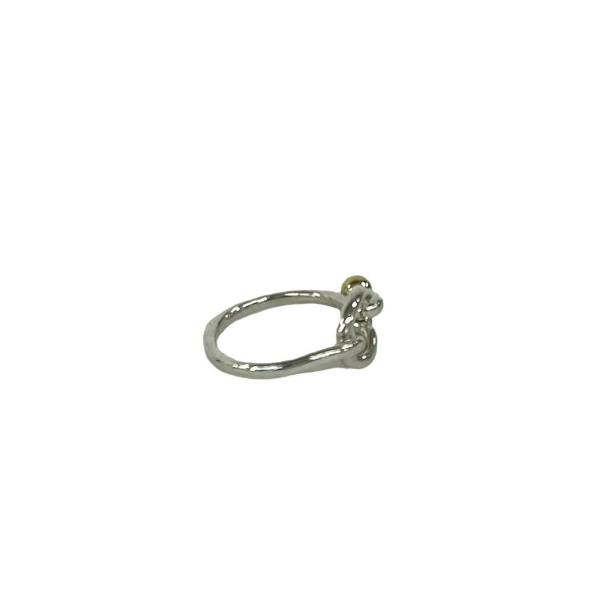 Tiffany & Co Love Knot Ring 18k Silver Yellow Gold — view 7