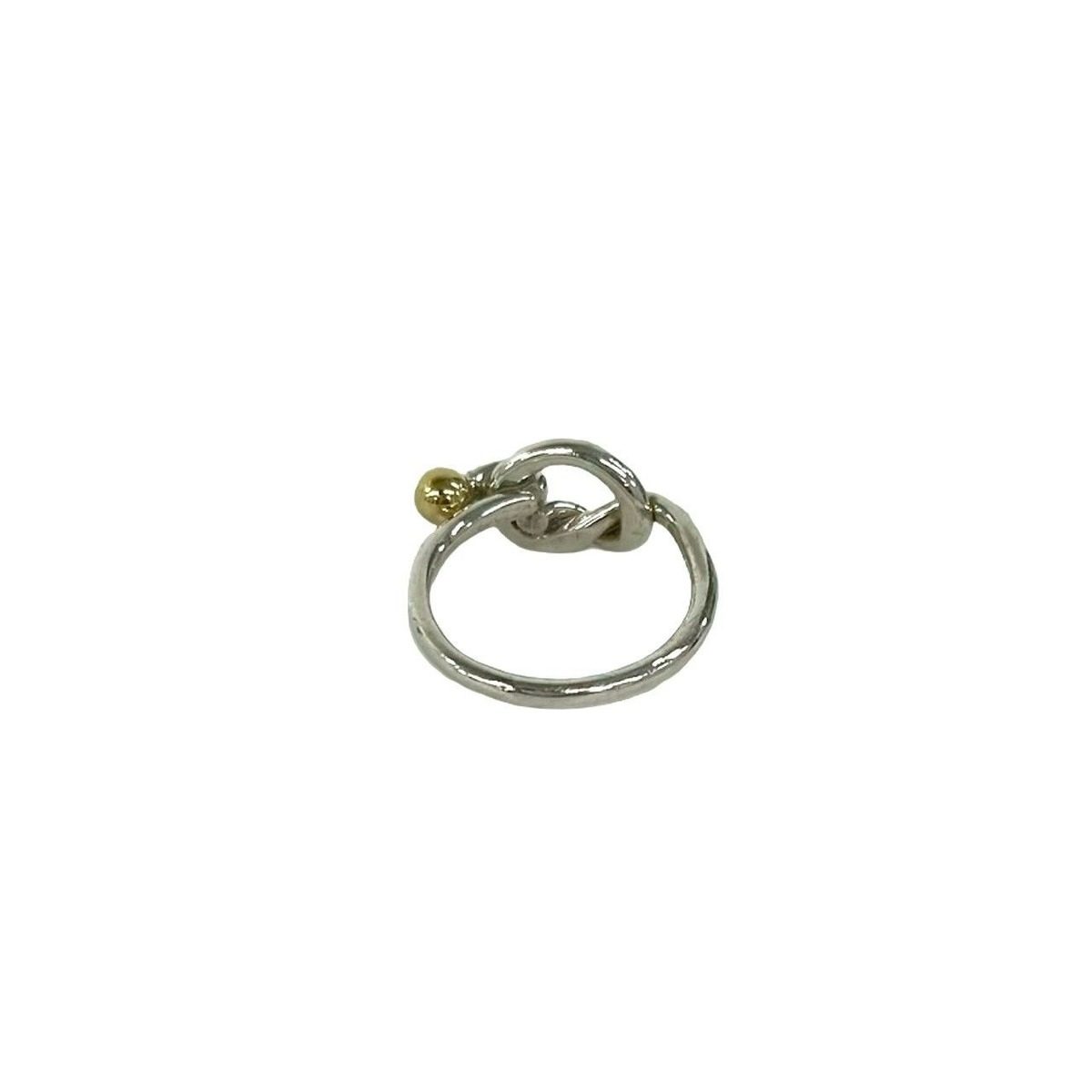 Tiffany & Co Love Knot Ring 18k Silver Yellow Gold — view 8