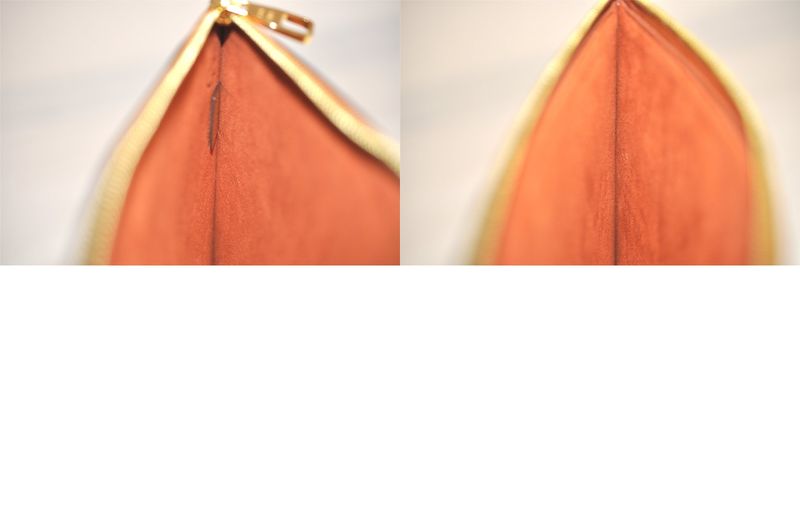 Louis Vuitton Monogram Empreinte Neverfull Pouch Wallet Brown LV 3396n