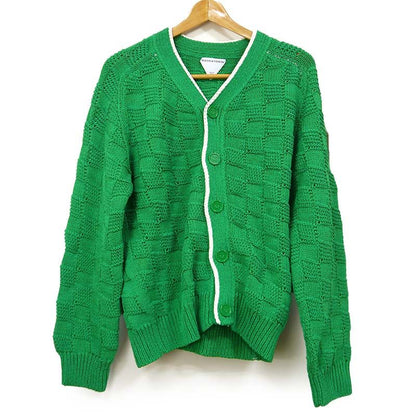 Bottega Veneta Interciato Cardigan 701816 M Green