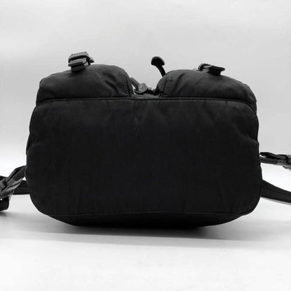 Prada Nylon Tessuto Backpack Saffiano Leather Shoulder Bag Purse Tote