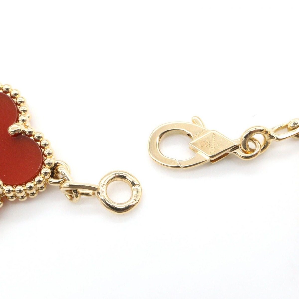 Van Cleef & Arpels Bracelet Vintage Alhambra Carnelian 18.5 cm 18k — view 4