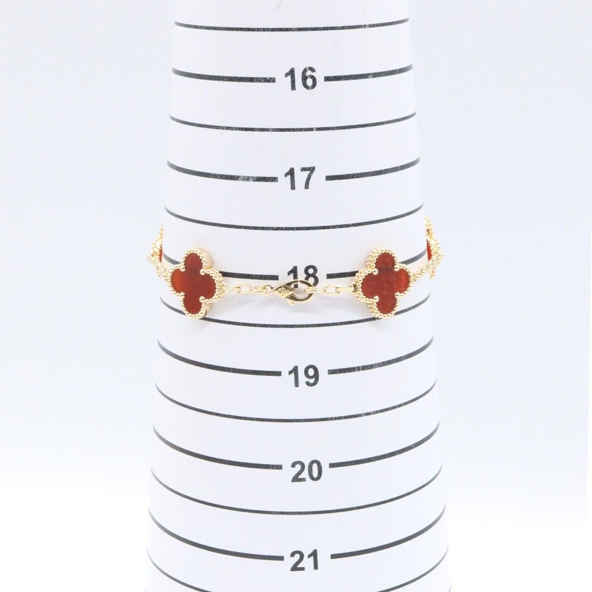 Van Cleef & Arpels Bracelet Vintage Alhambra Carnelian 18.5 cm 18k — view 6