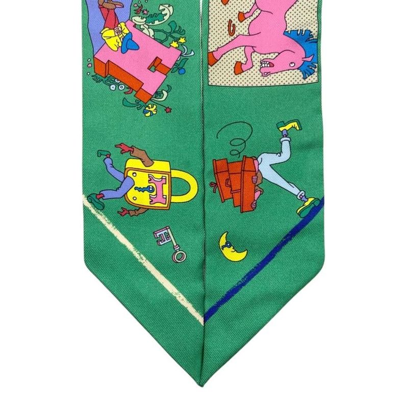 Hermes Silk Scarf Twilly Come on Get Out Your Colored Pencils! Carre Libre