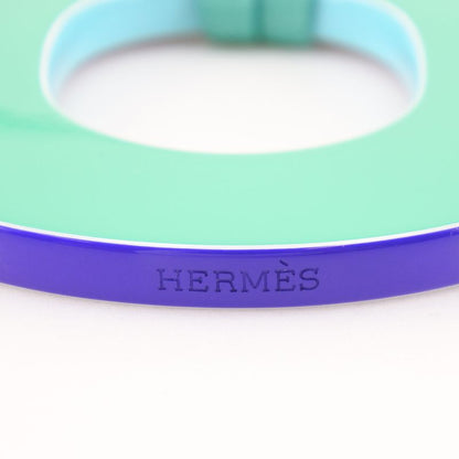 Hermes Ism Pigman 052880fl Lacquer And Silk Green Ladies 25.9g Necklace