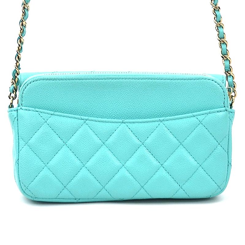 Chanel Chain Wallet Crossbody Shoulder Bag Matelasse