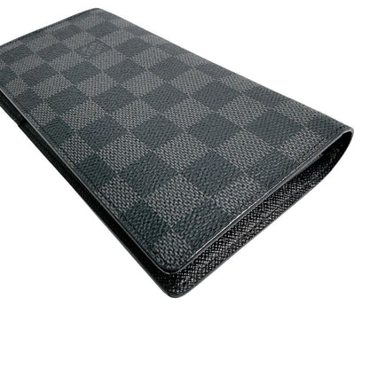 Louis Vuitton N62665 Damier Graphite Foldable Portefeuille Blazer Long Wallet