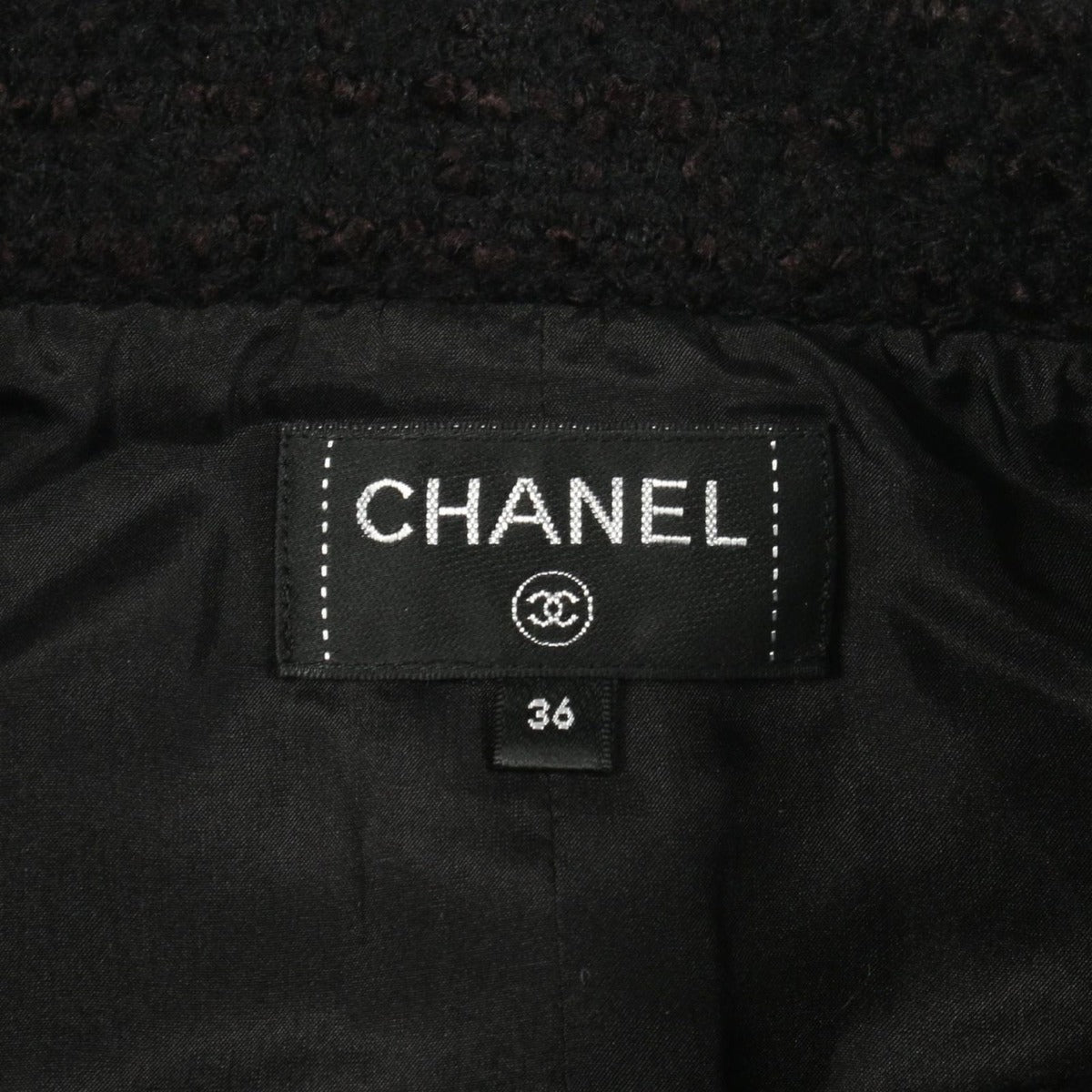 Chanel Skirt CC Logo Button Wool — view 3