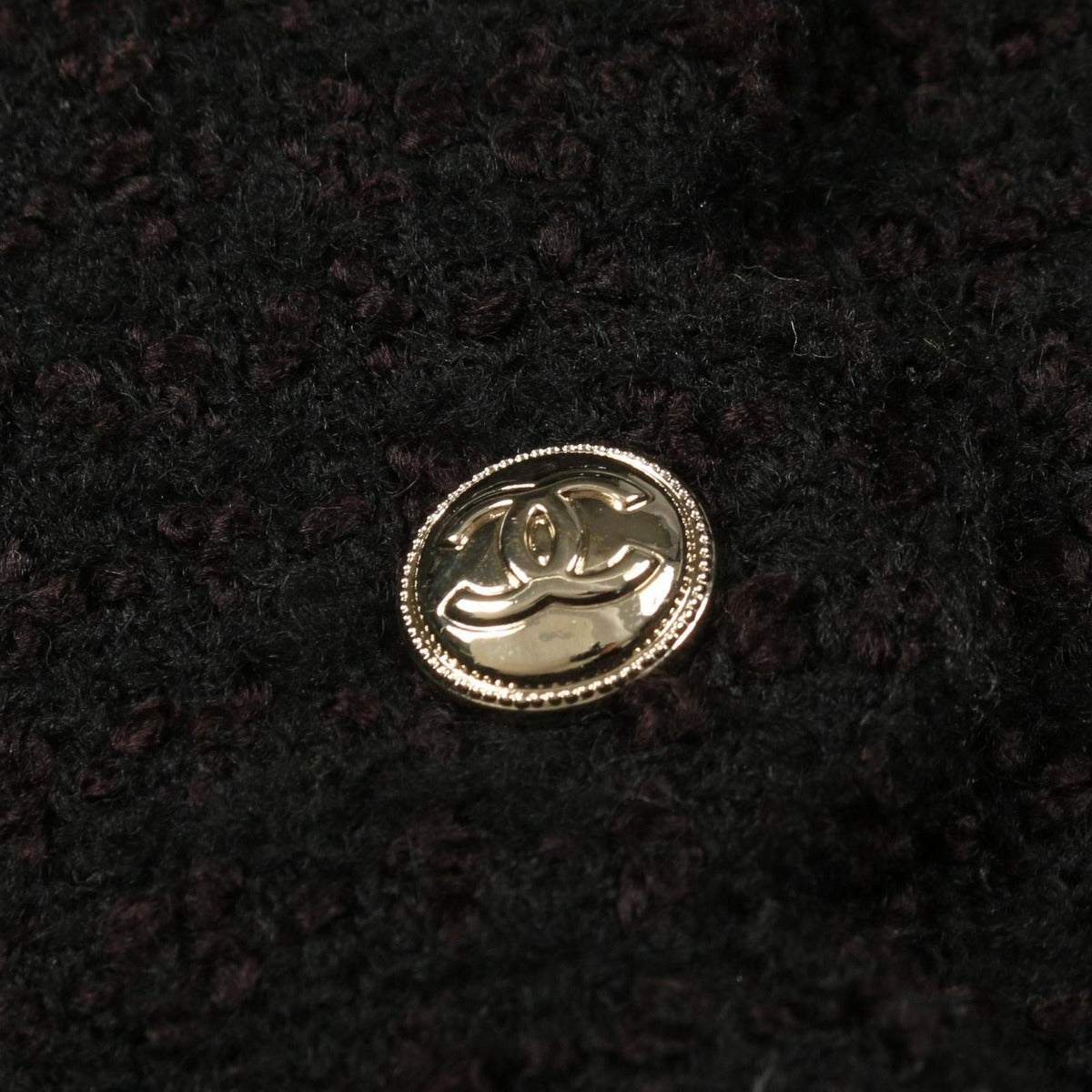 Chanel Skirt CC Logo Button Wool — view 7