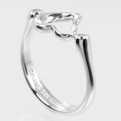 Tiffany & Co Open Heart Silver 925 Size 12 Ladies' 2.63g Ring