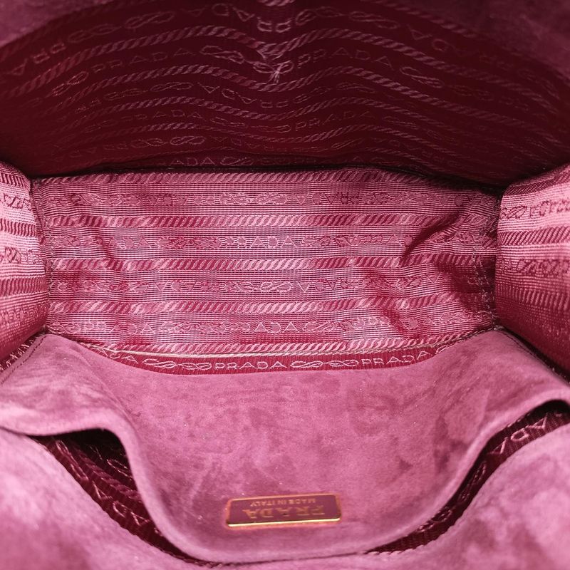 Prada Cahier Lion Head Red And Pink Velour 1bd089110