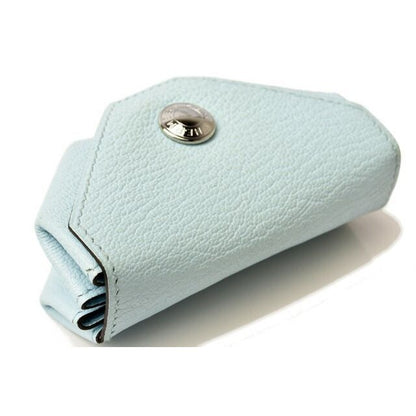 Hermes Coin Case Purse le Van Cattle Leather Light Blue — view 4