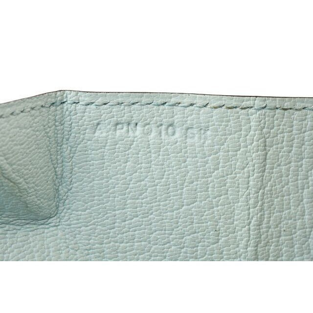 Hermes Coin Case Purse le Van Cattle Leather Light Blue — view 6