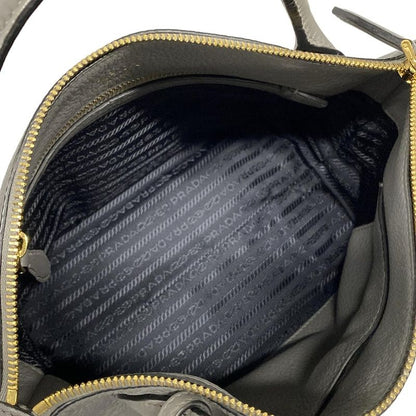 Prada Handbag - 1ba111 Dark Grey Leather