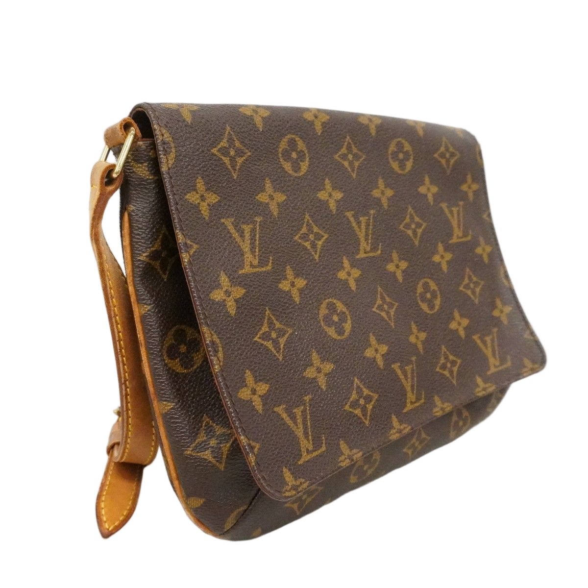 Louis Vuitton Shoulder Bag Monogram Musette Tango Short Strap Brown — view 2