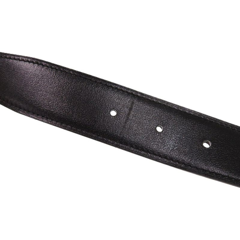 Hermes H Guilloche Reversible Constance H Leather Black B Marked Black Belt