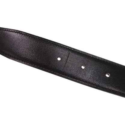 Hermes H Guilloche Reversible Constance H Leather Black B Marked Black Belt