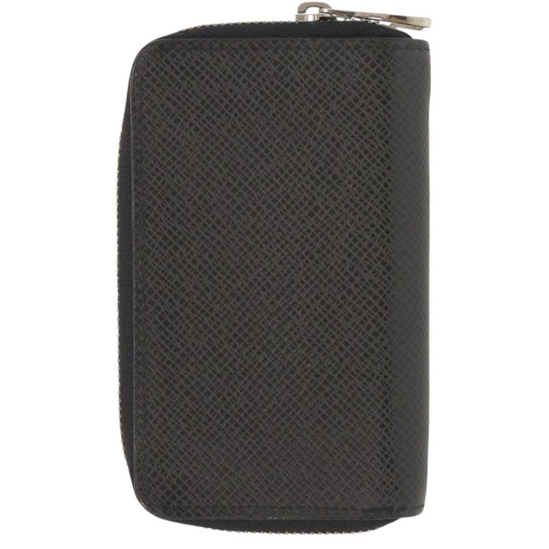 Louis Vuitton Zippy Coin Purse M32832 Taiga Leather Black Coin Case Wallet