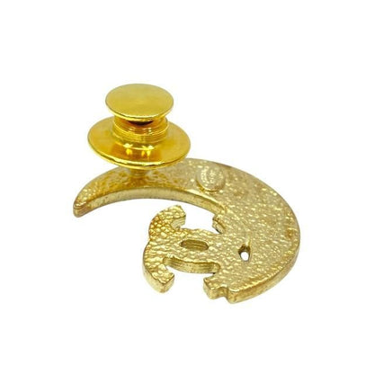 Chanel Brooch Pin Brooch Pin Badge Accessories Coco Mark Moon Crescent Moon GP