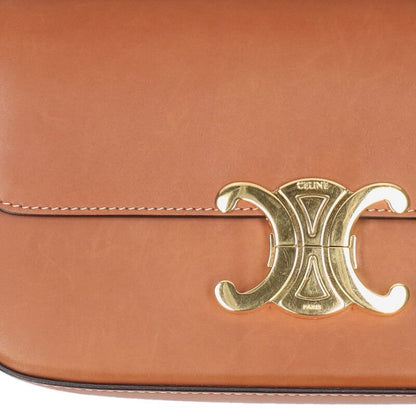 Celine 194143bfn Triomphe Calfskin Shoulder Bag Women