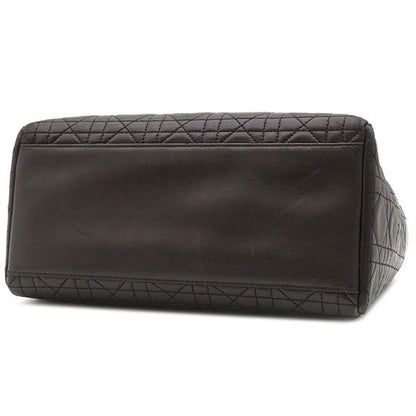 Christian Dior 2way Bag Lady Dior Medium Bag Lambskin Black Gold Hardware Black