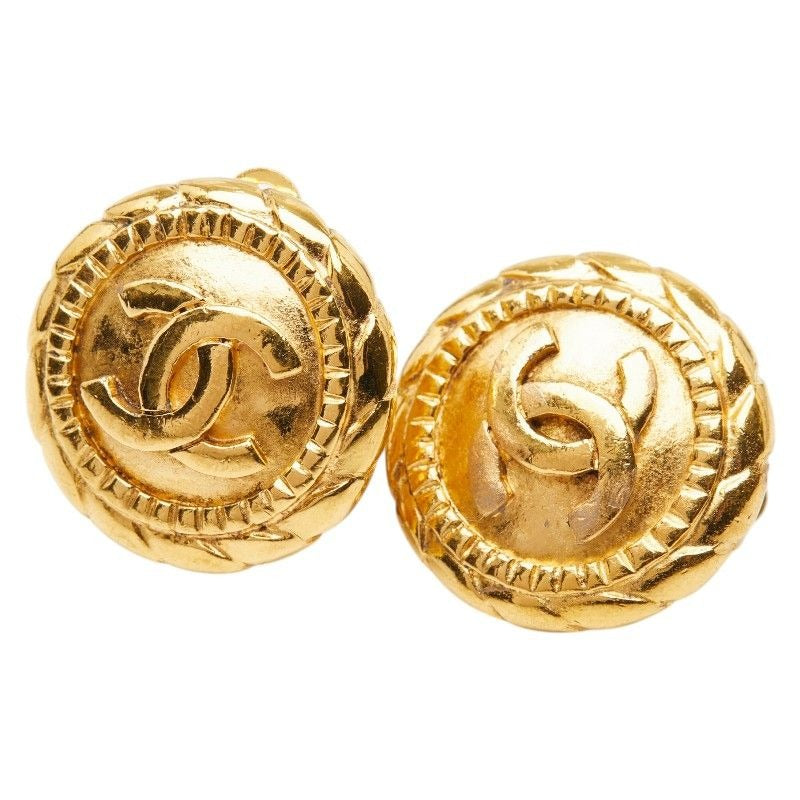 Chanel Vintage CC Logo Gold Plated