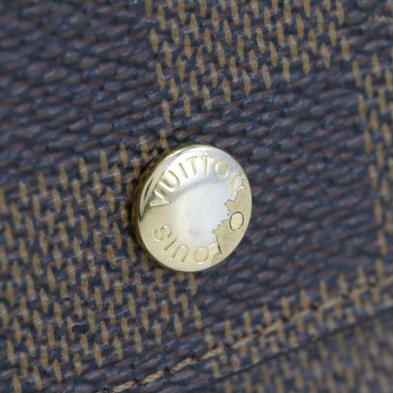 Louis Vuitton Portobier Carte Cles Di W Hook N61652 Damier Canvas Brown Sp0056