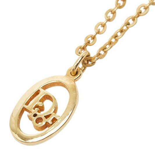 Dior Logo Necklace Gold Plated