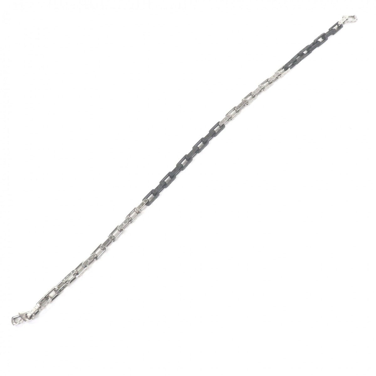 Louis Vuitton Necklace Monogram Silver Black — view 4
