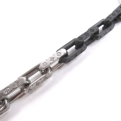 Louis Vuitton Necklace Monogram Silver Black — view 5