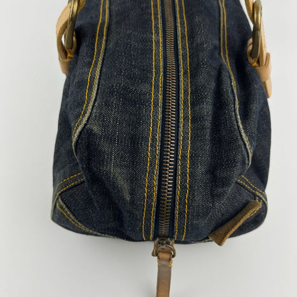 Miu Miu Shoulder Bag Navy Denim Vintage — view 13