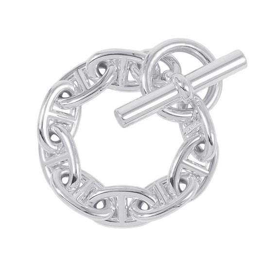 Hermes Bracelet Chaine D'ancre TGM 9 Links Silver