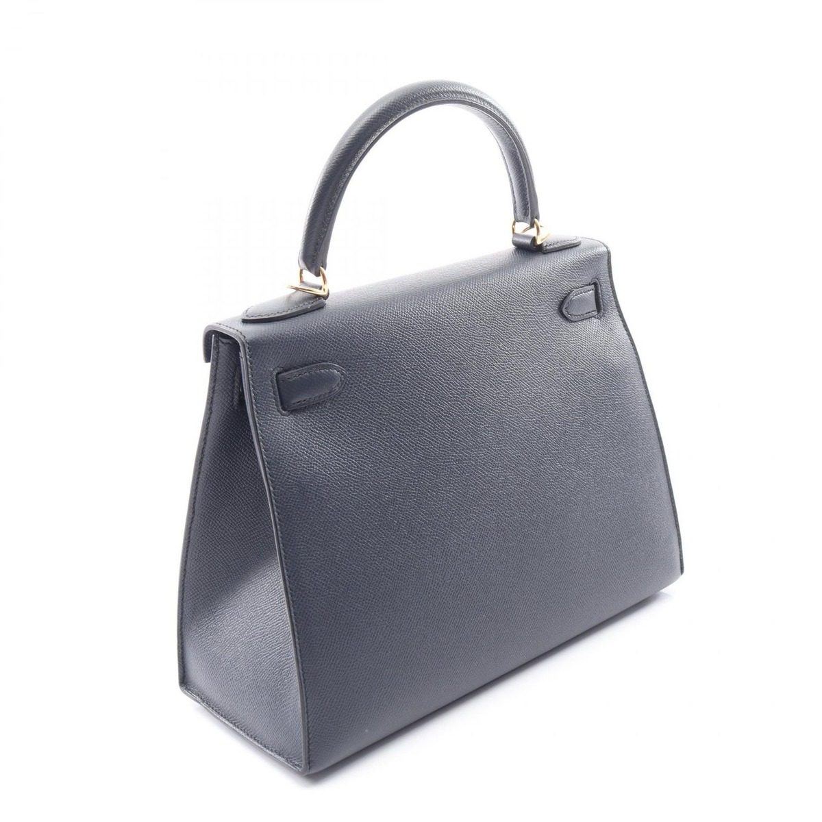 Hermes Handbag Kelly 28 Sellier 2-Way Blue Indigo Leather Calf — view 2