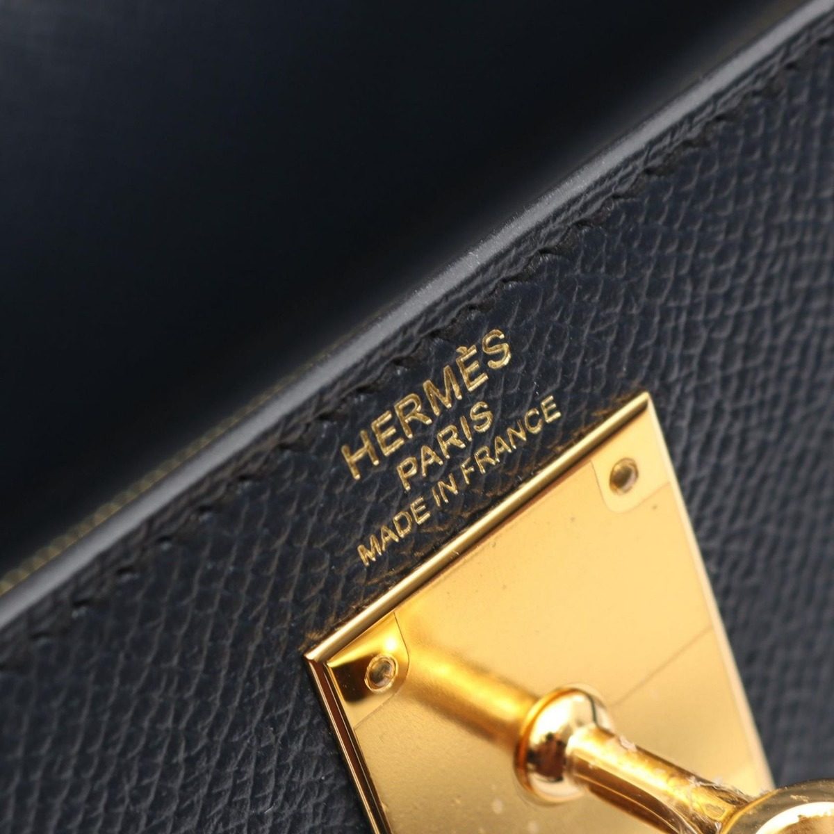 Hermes Handbag Kelly 28 Sellier 2-Way Blue Indigo Leather Calf — view 4