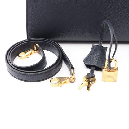 Hermes Handbag Kelly 28 Sellier 2-Way Blue Indigo Leather Calf — view 6