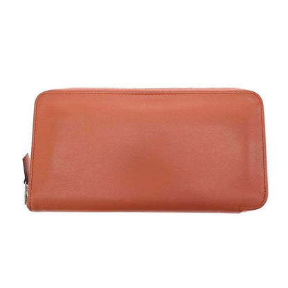 Hermes Azap Classic Round Zip Wallet Peach