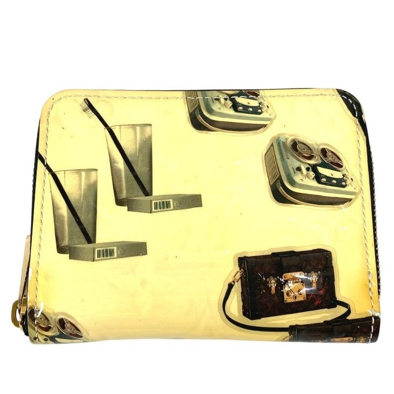 Louis Vuitton Coin Case Zippy Purse Patent Leather Black
