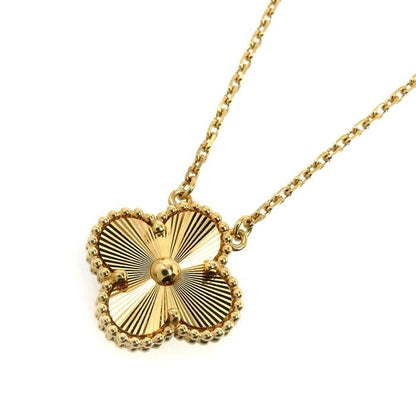 Van Cleef & Arpels 18K Yellow Gold Vintage Alhambra Necklace