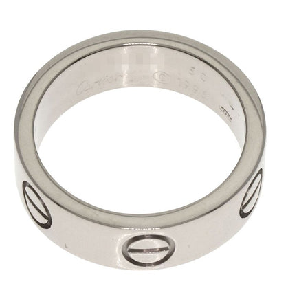 Cartier Love Ring #50 Ring - 18K White Gold Ladies