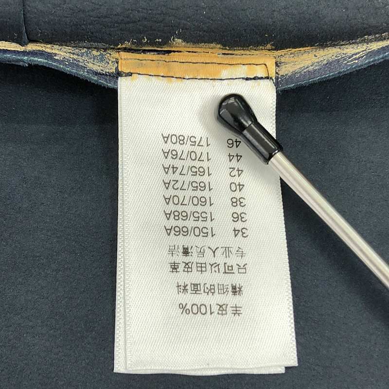 Celine - Phoebe Period Lamb Leather Skirt - 36 - Navy - Women