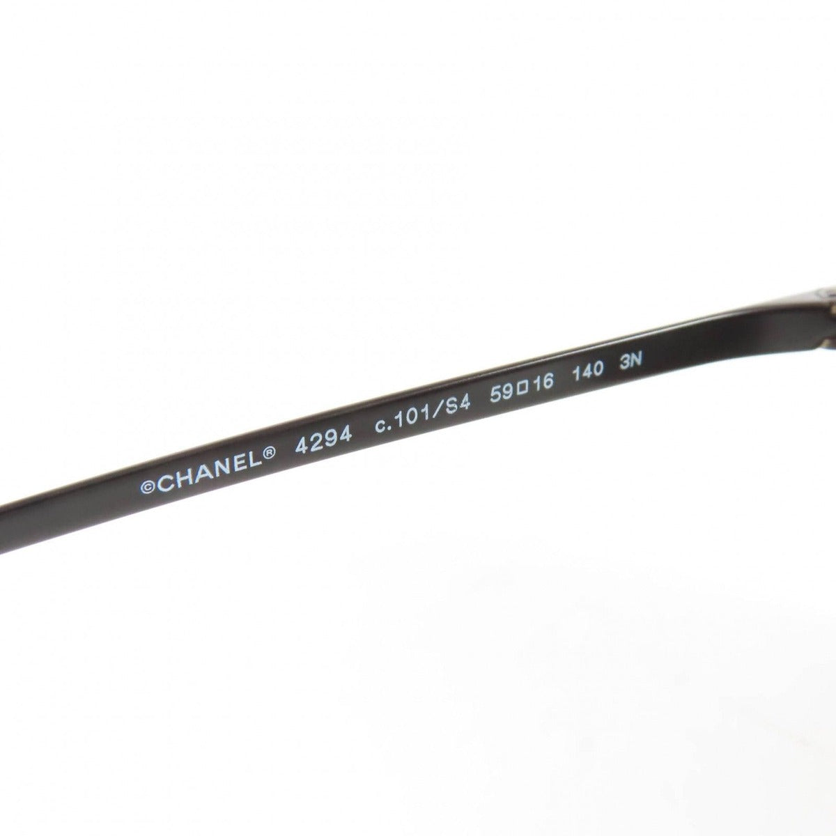 Chanel Pilot Sunglasses Logo Quilted Two Bridge Black — view 9