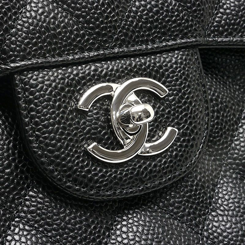 Chanel Matelasse 30 Chain Shoulder Bag W Flap Black And Silver